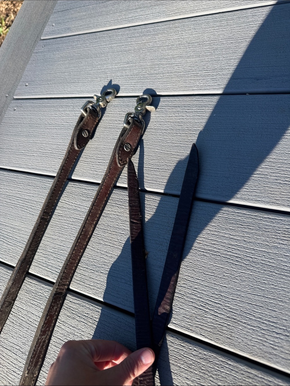 Dark oil split reins - Picture 4 of 5